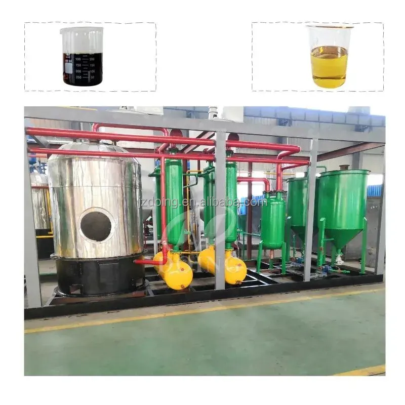 Il fornitore cinese di 500KG-14 + TPD ha usato la macchina di riciclaggio dell'olio motore per l'impianto di raffineria di olio dei rifiuti Diesel