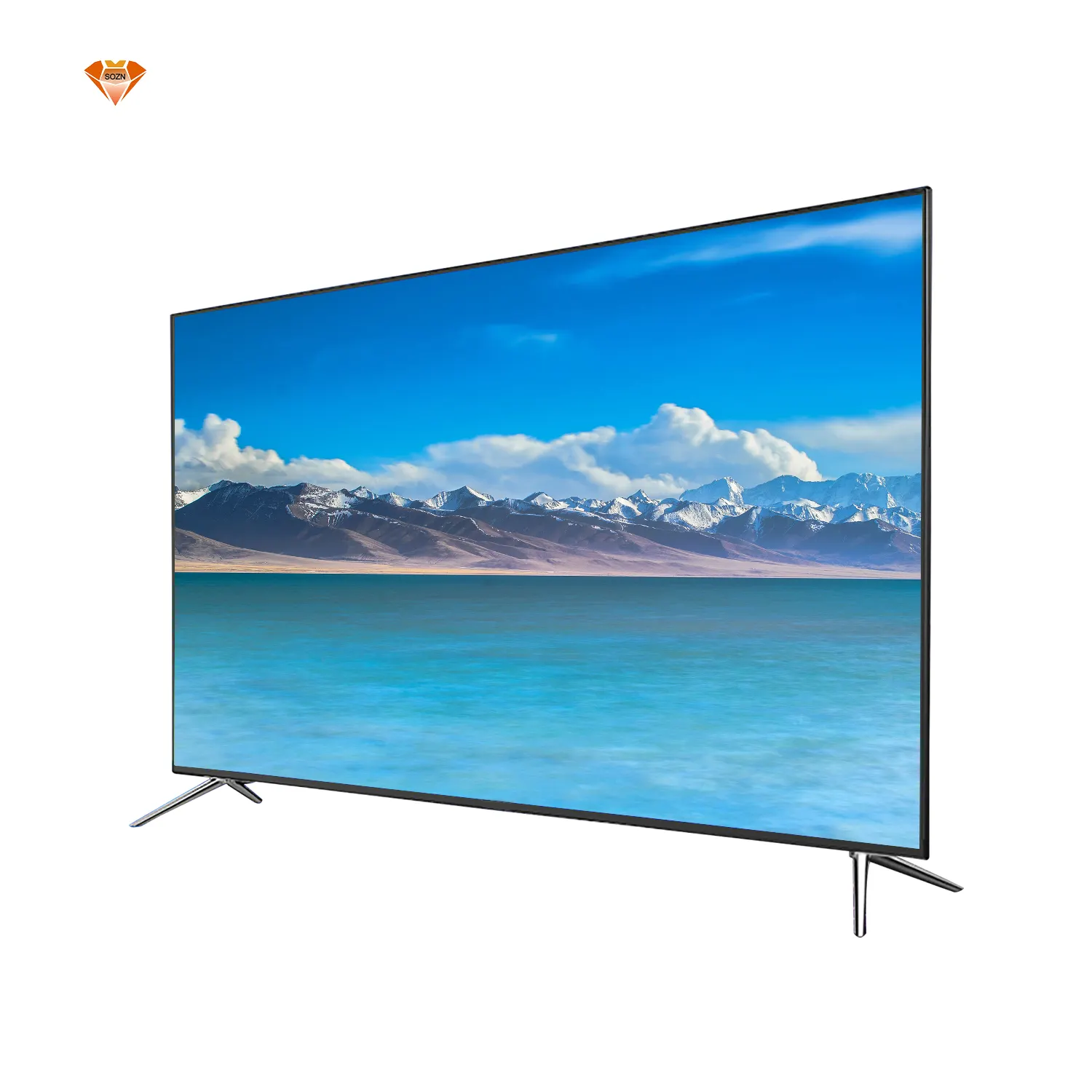 Smart tv 75 polegadas de alta qualidade, televisão de tela plana led 4k de 75 polegadas com hdr, 2021