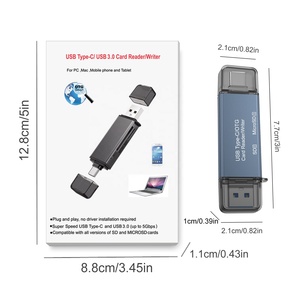 Externer USB3.0-All-in-One-Kartenleser SD TF Multi-Credential-Adapter Typ c Mobiltelefone und Computer unterstützen die OTG-Funktion - Product Image 6