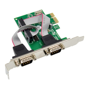 Computadora PCI E Express a Dual Way 2 puertos DB9 RS232 Adaptador de tarjeta controladora PCIe PCI-E a tarjeta de expansión combinada de serie dual CH38 - Product Image 5
