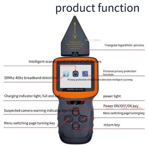英語版DS818電波信号検出アナライザーアンチスパイ検出器 - Product Image 4