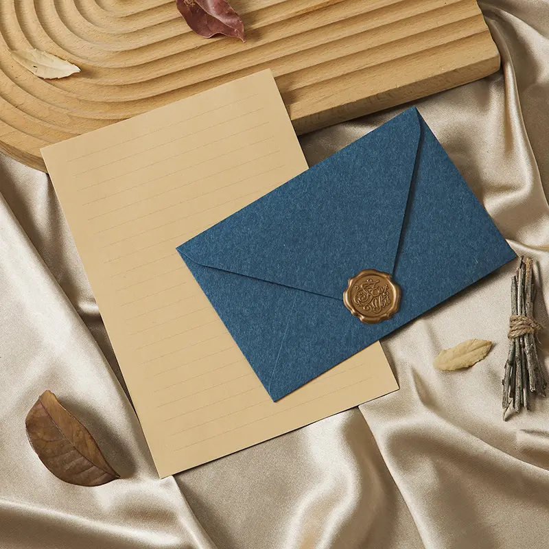 Sobre de agradecimiento de lujo personalizado, sobre de papel de invitación de boda de diseño gratuito, sobre de embalaje de carta de amor de muestra gratis