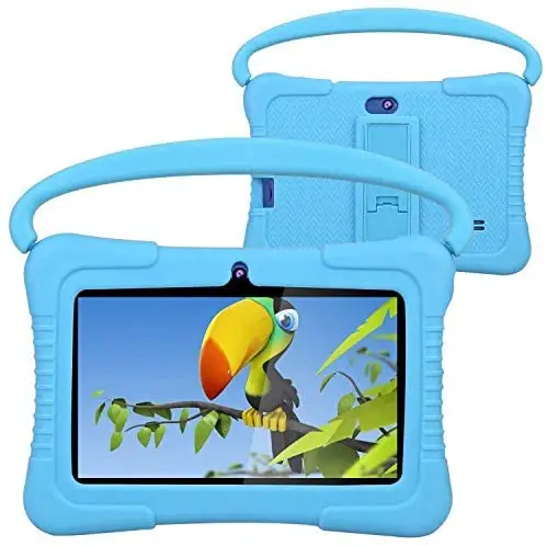 Melhor qualidade Tablet 7 polegadas Silicone Case Shockproof Tablet PC OEM USB 3.0 Educacional 8GB Tablet Android 10 "4k 1.06ghz Qualcomm