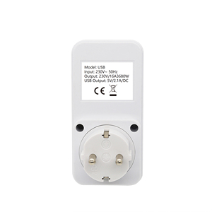 <strong>EU</strong> <strong>Plug</strong> Conversion <strong>Plug</strong> Multifunctional Socket Portable <strong>with</strong> 2 USB Port Universal Socket Power <strong>Adapter</strong> White Color - Product Image 3