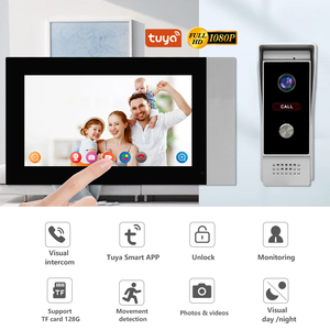 High Quality 1v1 7 Inch <strong>Touch</strong> Monitor 4 Wire Tuya Wifi Video Door Phone <strong>Intercom</strong> <strong>System</strong> <strong>With</strong> Smart Phone for Villa - Product Image 2