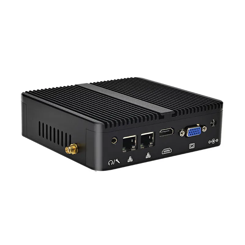 X86 מיני מחשב Barebone מערכת 2 COM יציאות מחשב dual Gigabit LAN מיני מחשב