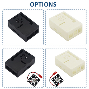 Raspberry PI 3 B 3B + carcasa de plástico + ventilador de refrigeración de 5V carcasa de ABS negra/blanca para Rpi 3B 3B + y pantalla táctil de 3,5 pulgadas - Product Image 6