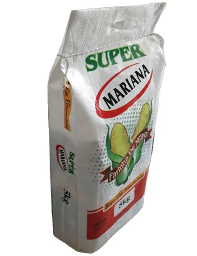 Sachets de riz 5kg/10kg, sac d'emballage en polypropylène tissé pour farine, vente en gros, livraison depuis les fournisseur chinois