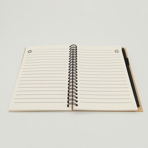 Custom School Kraft Paper <strong>Notebook</strong> Agenda Monthly Weekly Daily Planner Cover Leather <strong>Note</strong> Book <strong>with</strong> Pen B5 A4 A6 Sizes Leather - Product Image 4