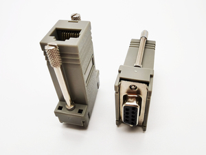 DB9 RS232母端口至RJ45母连接器DB9串行端口扩展器至局域网CAT5 6 RJ45网络以太网电缆适配器 - Product Image 5