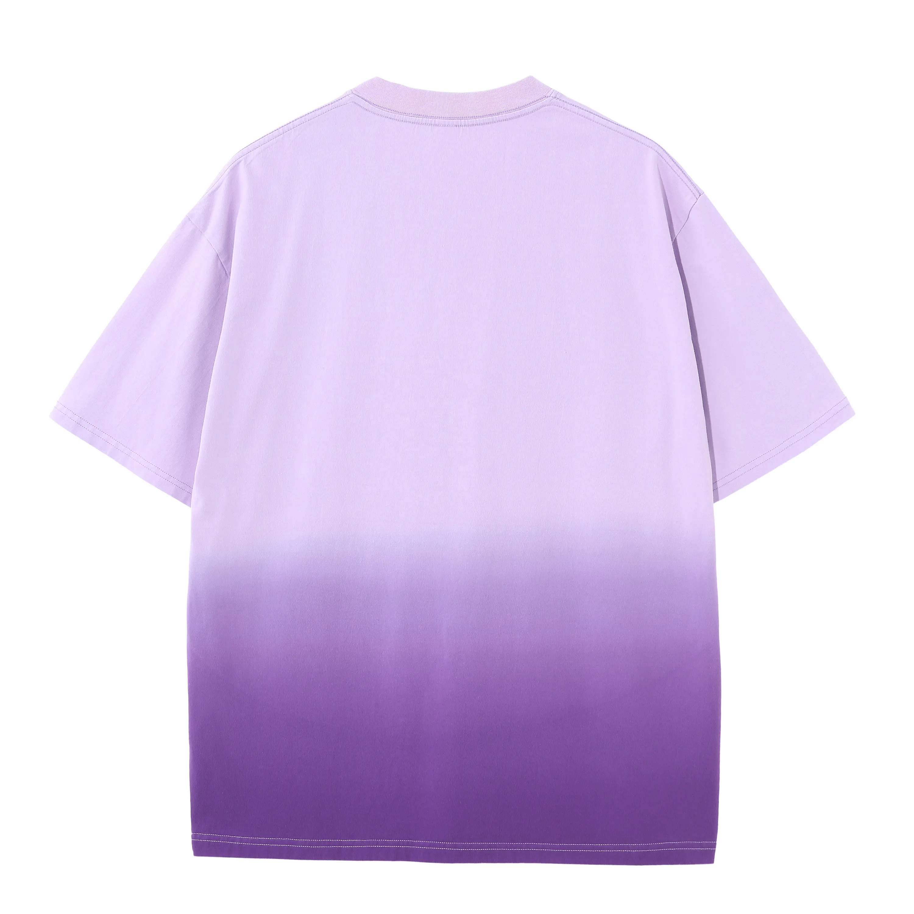 Dip Dye Hanging Dyed Streetwear Verano 100% Algodón Moda Logotipo personalizado Camisas para hombre Impreso Tie Dye Shirt