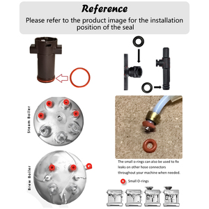 Kahve makineleri için 1 takım silikon o-ring sızdırmazlık conta seti en Jura C D E F S X ENA GIGA serisi makineleri ile uyumlu - Product Image 4