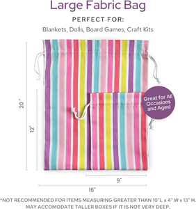 Large Eco Friendly <strong>Draw</strong> <strong>String</strong> Dust <strong>Bag</strong> Rainbow <strong>Pattern</strong> Canvas Dust <strong>Bag</strong> for Purses Shoe Boxes Blankets - Product Image 2