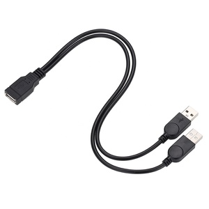 USB 2.0A1メスから2デュアルUSBオスデータハブ電源アダプターケーブルYスプリッター延長コード充電ワイヤー - Product Image 5