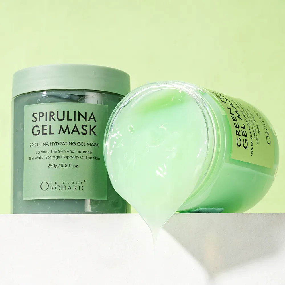 Masker wajah hidrogel pelembap Perawatan Kulit grosir masker Spirulina jeli hidro Gel