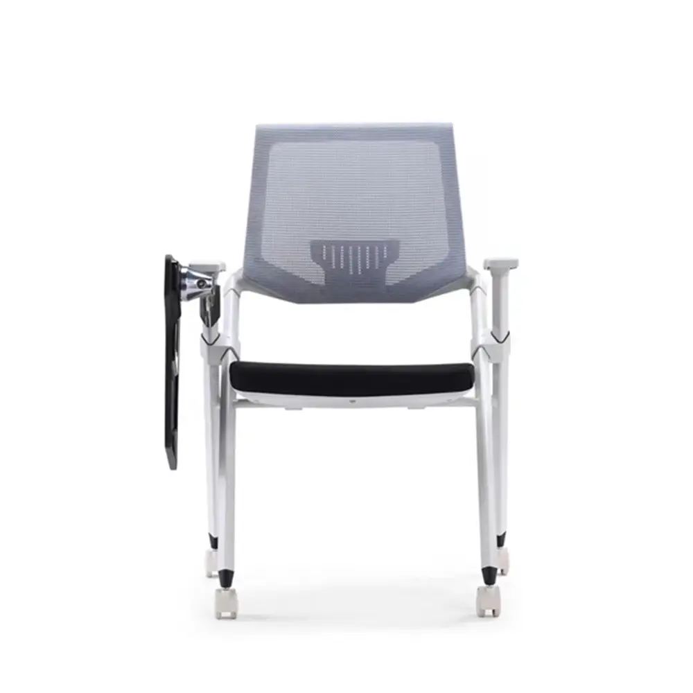 Escola projeto malha assento dobrável escola mobiliário estudante mesa e cadeira formação cadeira com escrita tabela