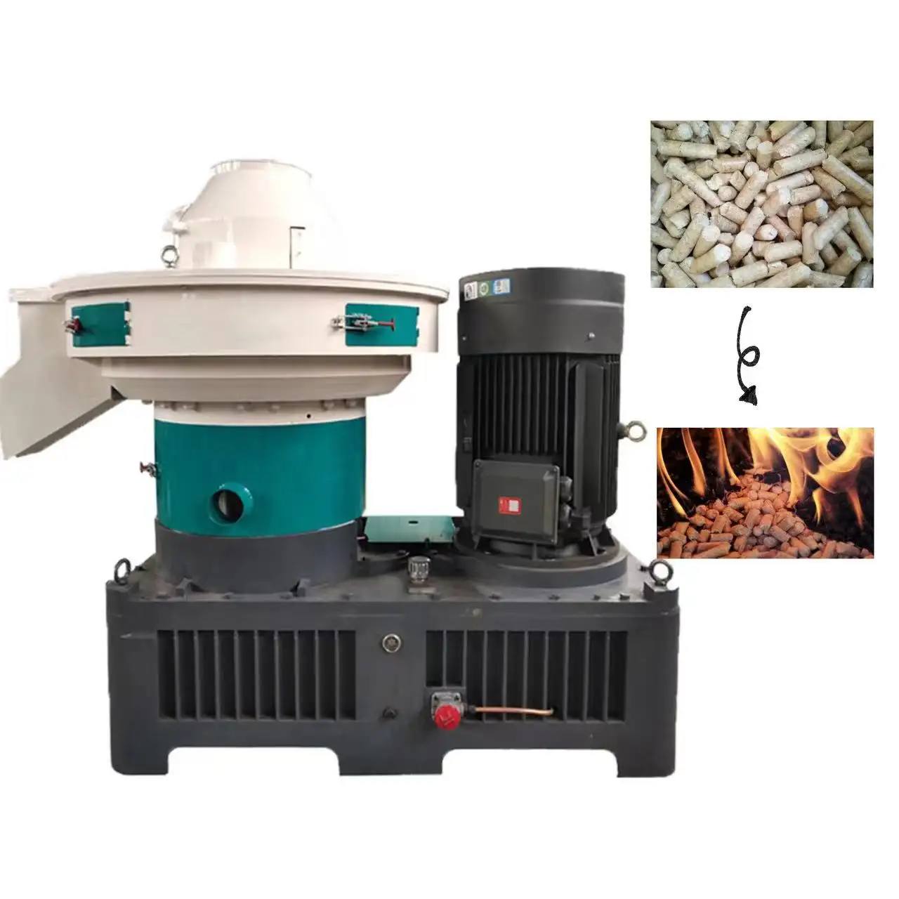 Melhor qualidade automática madeira pellet fazendo máquina caseira/pellet pressionando máquina fabricante