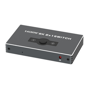 ODM Factory para HDMI 2,1 Switch con 2/3/4/5 puertos 8K 60Hz Divisores y convertidores de video 2 en 1 salida Caja de metal para HDMI 2,0 Switch
