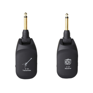C01 Guitarra eléctrica Pastilla inalámbrica Receptor transmisor de sonido original Max 30M Transmisión ajustable para violín de tambor eléctrico - Product Image 1