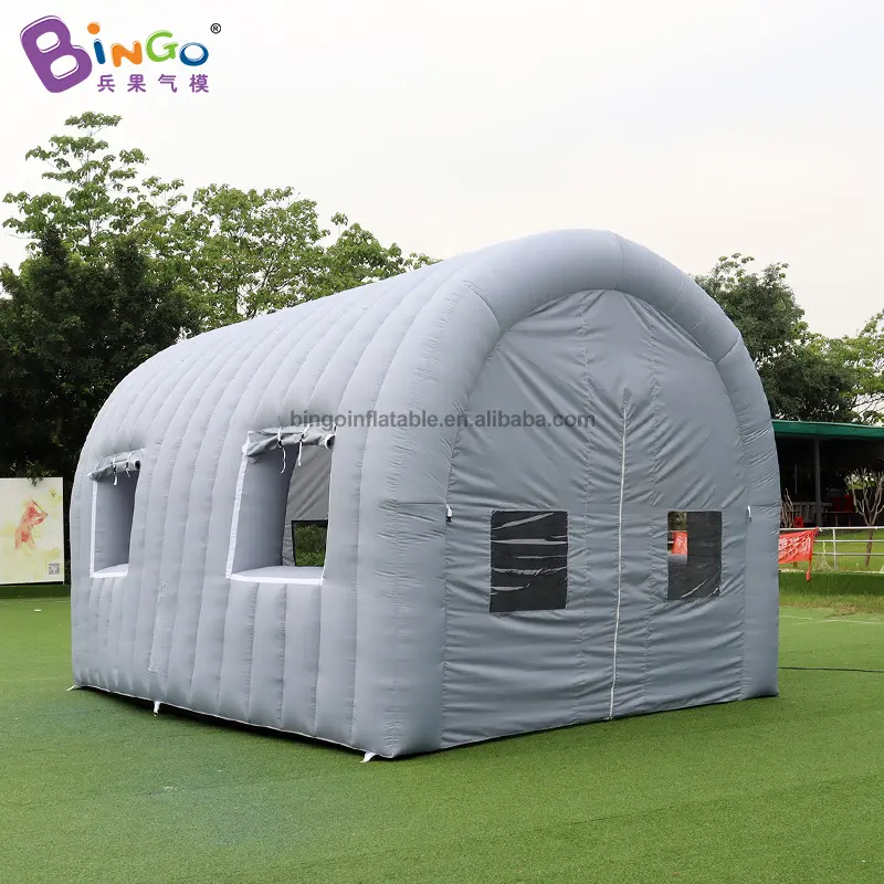 تخصيص 6x4.6x4.1 متر مقوس Grey نفخ خيمة/خيمة حفلات قابلة للنفخ مع منفاخ الخيام لعبة