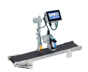 12.7mm 25.4mm <strong>Small</strong> Mini Automatic Tij Online Expire Date <strong>Batch</strong> <strong>Coding</strong> Inkjet Printer <strong>Machine</strong> with Desktop Conveyor - Product Image 1