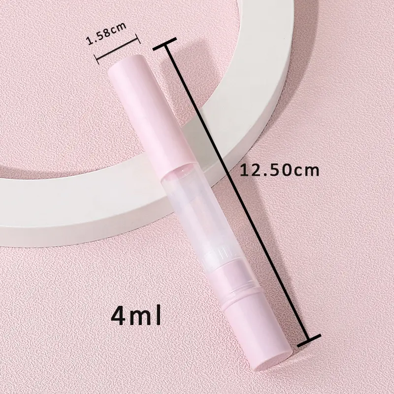 Penna olio per cuticole di alta qualità 2024 nuovo arrivo vuota rosa rotonda 4ml pronta per la spedizione di attrezzature per la cura delle unghie