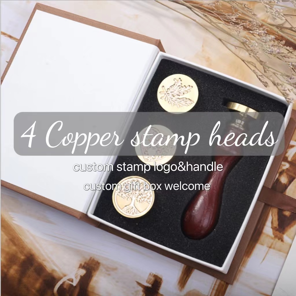 4 cabeza de sello de cobre