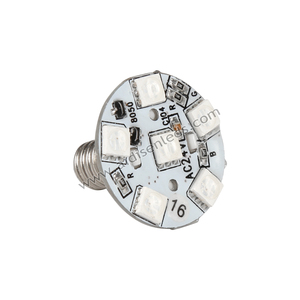 <strong>E10</strong> <strong>RGB</strong> Automatic 1-16 Preprogrammable Amusement Fairground Park Decoration White Color AC24V 28mm 9leds <strong>LED</strong> Bulb
