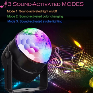 ホーム使用RGBディスコストロボライトクリスタルマジックボールLEDマトリックスレーザーパーティーライトリモコン付き - Product Image 5