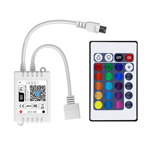 DC12V 24V Wifi RGB ИК 24 клавиши светодиодный контроллер WIFI RGB светодиодный контроллер работает с Google Assistant Alexa - Product Image 4