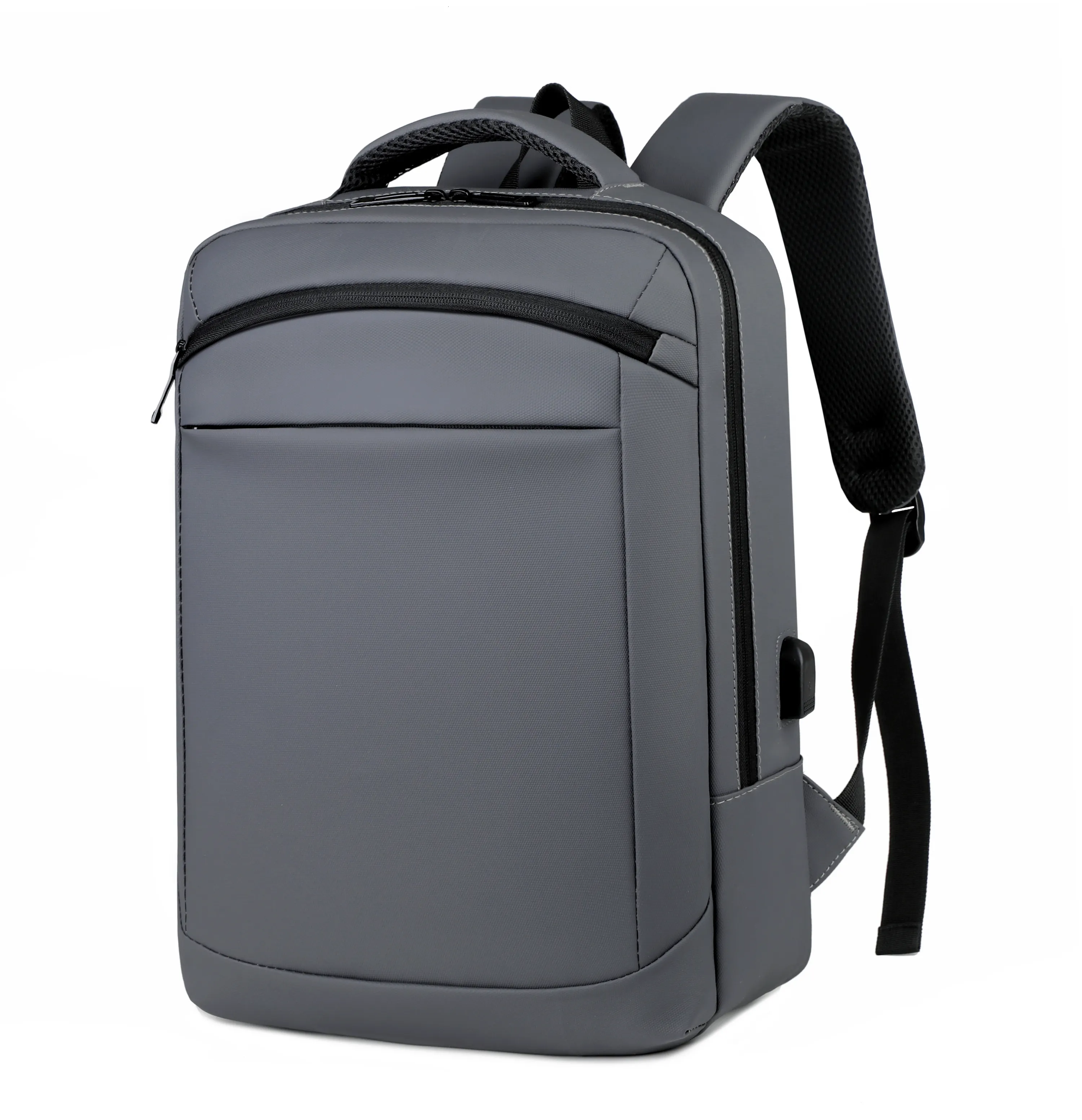 Mochila para homens de 15,6 polegadas, mochila ideal para laptop, mochila fashion de poliéster à prova d'água com USB, ideal para uso em 2023