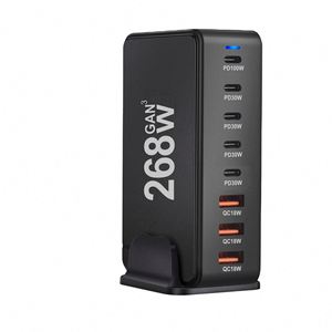 240W usb-c PD充电器台式USB C端口适配器快速充电技术9V/3A12V/3A15V/3A20V/5A28V/5A C型30W 100W输出