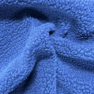 Mùa Thu Mùa Đông 100% Polyester Cực Fleece Vải Nặng Đan Cho Quần Áo Áo Khoác Chăn Mềm Đồng Bằng Dày GSM - Product Image 3