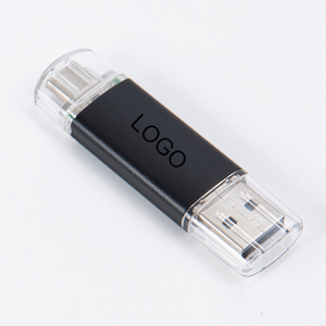 Logo personalizzato 2-in-1 in metallo USB Type-C Flash Drive ad alta velocità 2.0 512GB 1TB 2TB 4GB U memoria disco regalo promozionale - Product Image 1