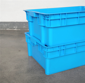 High Quality Durable 600x400x200 mm Solid Closed Fish <strong>Crate</strong> <strong>Stacking</strong> <strong>and</strong> <strong>Nesting</strong> Plastic Transport Fish Box Totes
