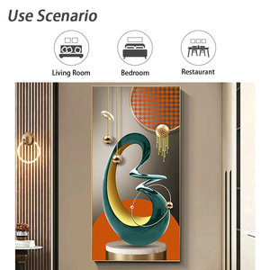 Patrón geométrico abstracto Lienzo Pintura decorativa Lienzo moderno Impresión Pintura - Product Image 5