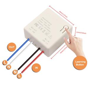 433Mhz Smart LED interruttore a pulsante universale telecomando Wireless per AC90 ~ 250V 10A 1CH relè Max 220V per illuminazione domestica - Product Image 5