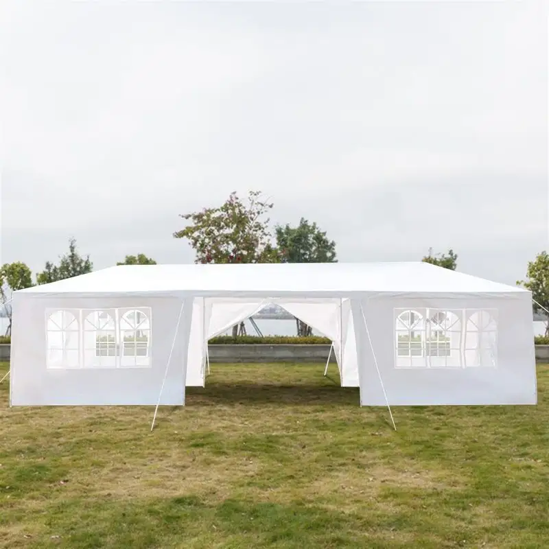 מכירה חמה לחתונה אוהל כבד 10x30 חיצוני פופ אפ מסיבת חתונה אוהל חופה אוהל קמפינג אוהל אירועים עם חלון קיר צד