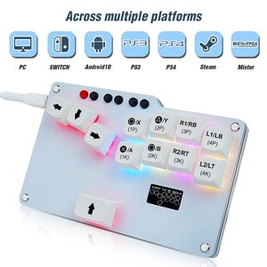 Mini Gamekeyboard Arcade joyStick Controller di gioco RGB Led tastiera meccanica per PS4/PS3/PC/Switch/Mister/Android - Product Image 1