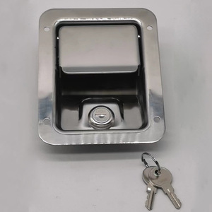 Cilalı Finish ile MS866-1 çelik kamyon alet kutusu anahtar-kilitleme sürgülü cıvata Slam mandal ve kürek kolu kapı kilidi - Product Image 2