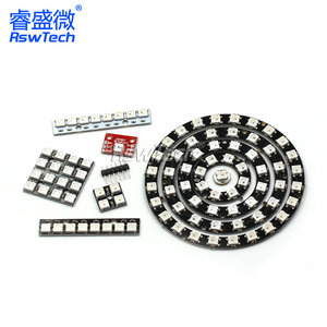 WS2812 RGB LED 6ビットブレイクアウトカラーライトモジュールシングルラインインターフェースフルカラー発光管 - Product Image 5