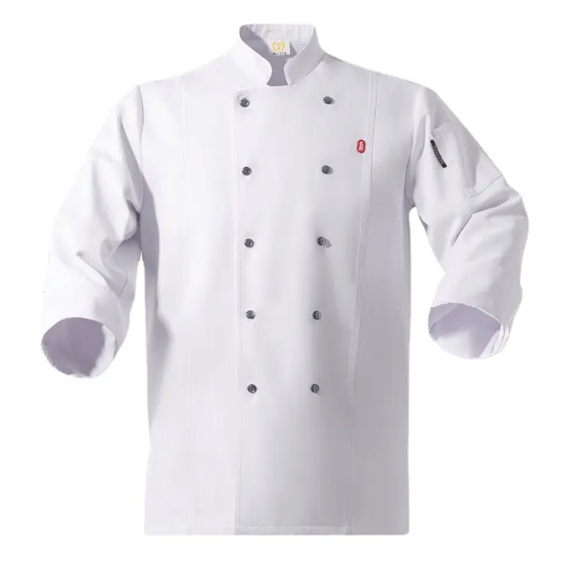 Jinteng cinese Chef abiti da lavoro Executive Restaurant vestiti da cuoco uomo a maniche lunghe vestiti da cuoco uniforme da cucina dell'hotel