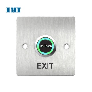 Paslanmaz çelik hayır dokunmatik kapı açma çıkış düğmesi No/NC/COM sensörü LED göstergeli anahtar erişim kontrolü için - Product Image 2