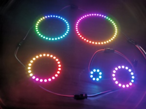 DIYmall 8/16/24/35/45/128bit WS2812B 5050 Pixel LED Circle Ring Full Color indirizzabile RGB LED Module per Arduino Raspberry Pi