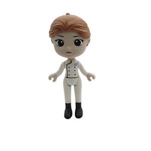 ミニソリッドPVCシミュレーション人間シェフモデルオリジナルデザイン漫画玩具フィギュアABS素材で作られた子供のための職業をふりをする - Product Image 1