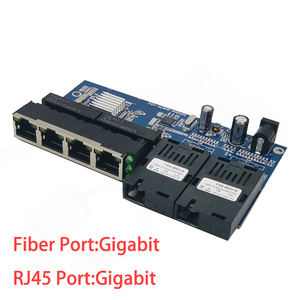 สวิตช์กิกะบิต Sfp 6พอร์ต,สวิตช์อุตสาหกรรมอีเทอร์เน็ตสวิตช์เครือข่ายกิกะบิต PCBA/บอร์ด/PCB