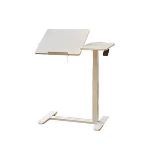 Mesita de noche móvil de escritorio de ordenador de escritura de estudiante de elevación giratoria neumática moderna para oficina en casa o mesa de libros de dormitorio - Product Image 6