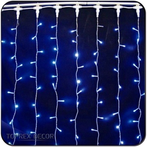 Tira de luces de malla para exteriores, tira de luces de cortina Rgb Dmx programable, a prueba de agua, color azul y blanco - Product Image 2