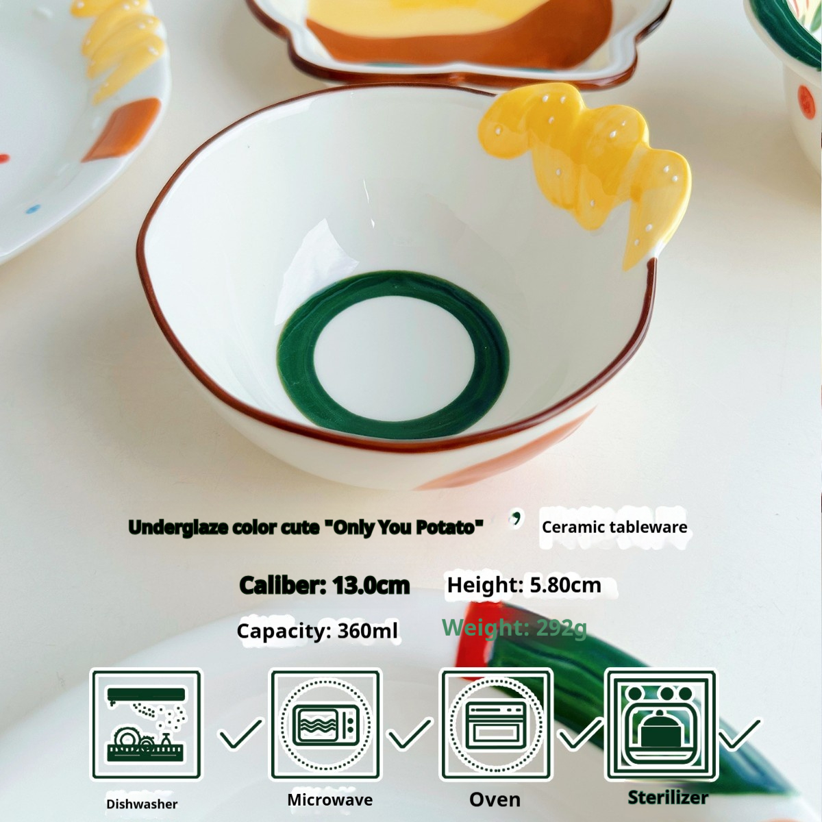 Bol rond blanc de 5 pouces (72 pièces/boîte)