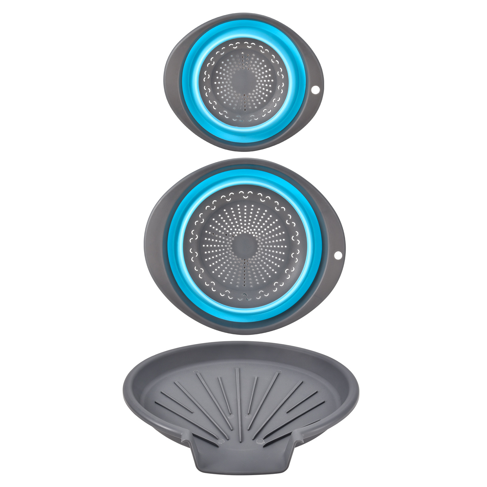 Conjunto azul de 3 piezas.